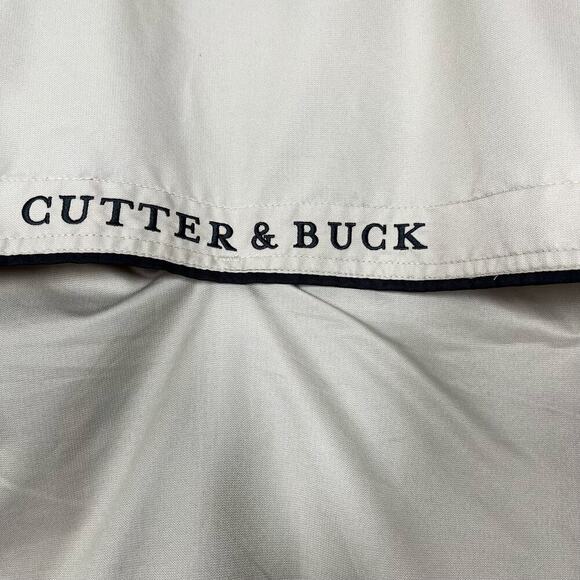 Cutter & Buck Ladies Golf Windbreaker Jacket Sz M Beige Front Zip Casual Outdoor - Picture 6 of 12